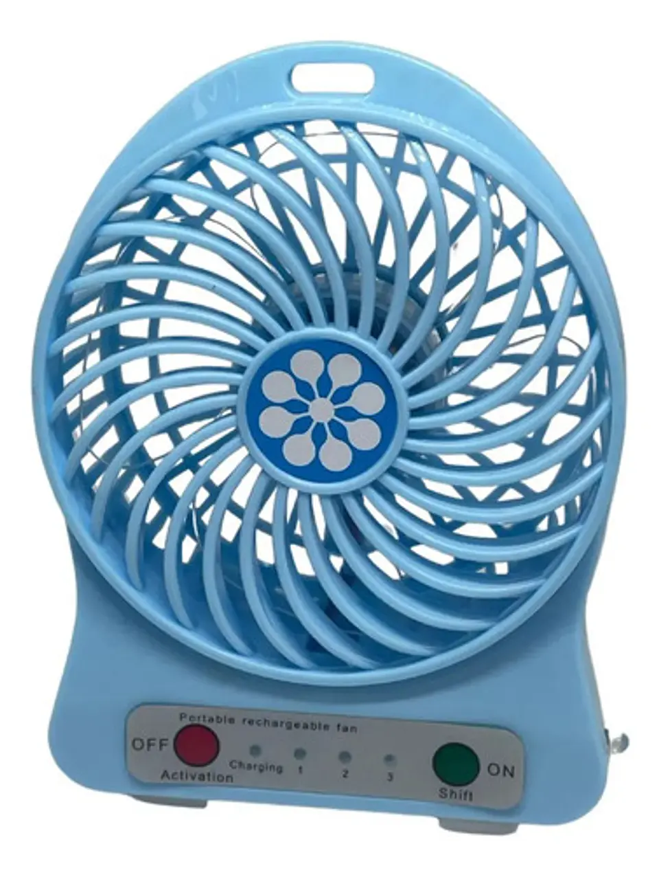 Ventilador + Pinza Recargable Portátil Abanico Linterna Usb  2