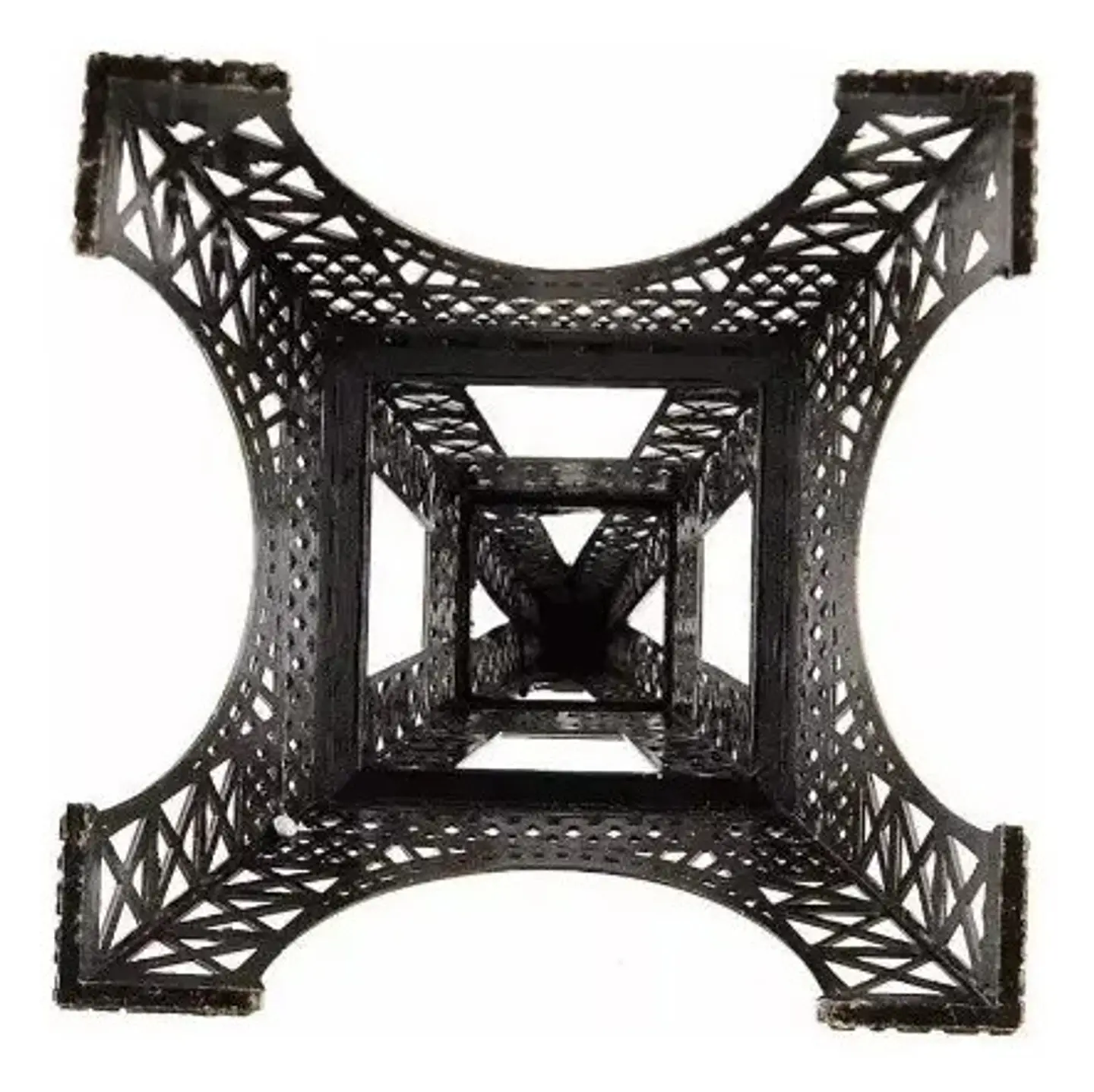 París Torre Eiffel 25 Cm Replica Decorativa Metalica Bronce  2