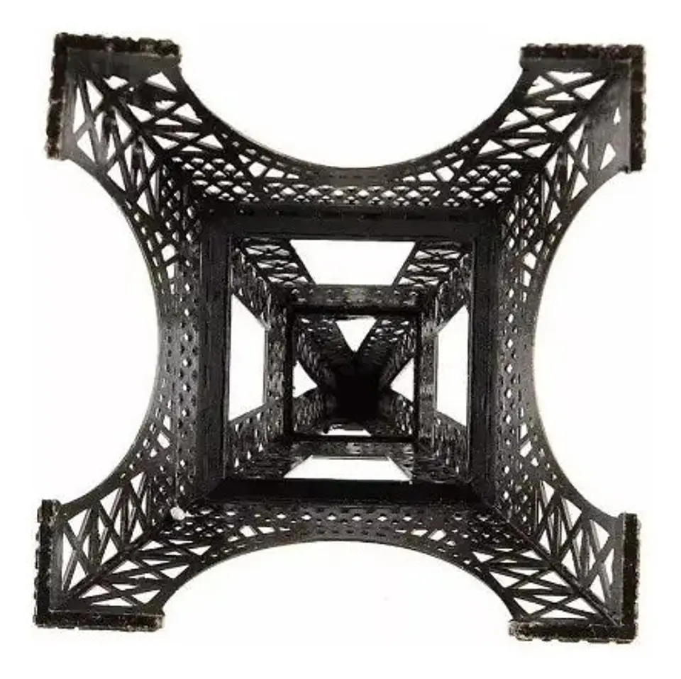 París Torre Eiffel 25 Cm Replica Decorativa Metalica Bronce  2