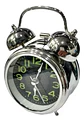  Alarma Reloj Despertador Mesa Plateado Campana Ref 670b - Miniatura 3