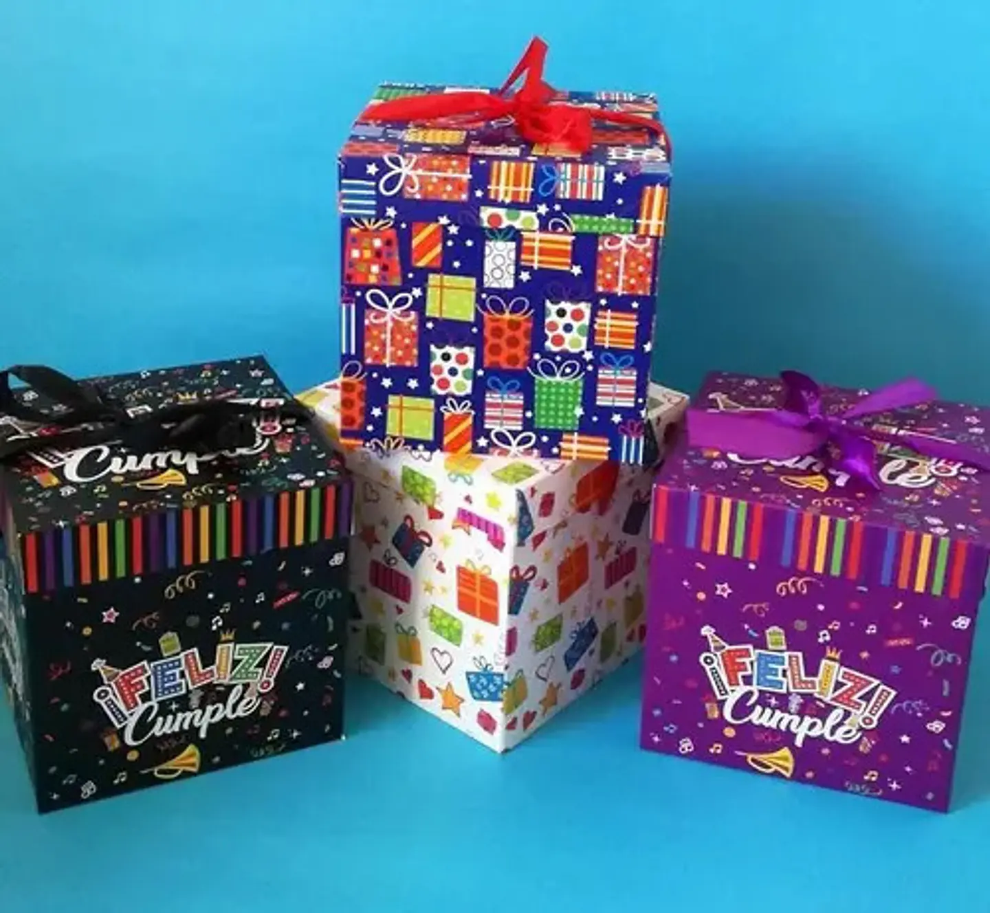 Cajas Regalo 15 Cms Regalo Sorpresas Cumpleaños Niños 4