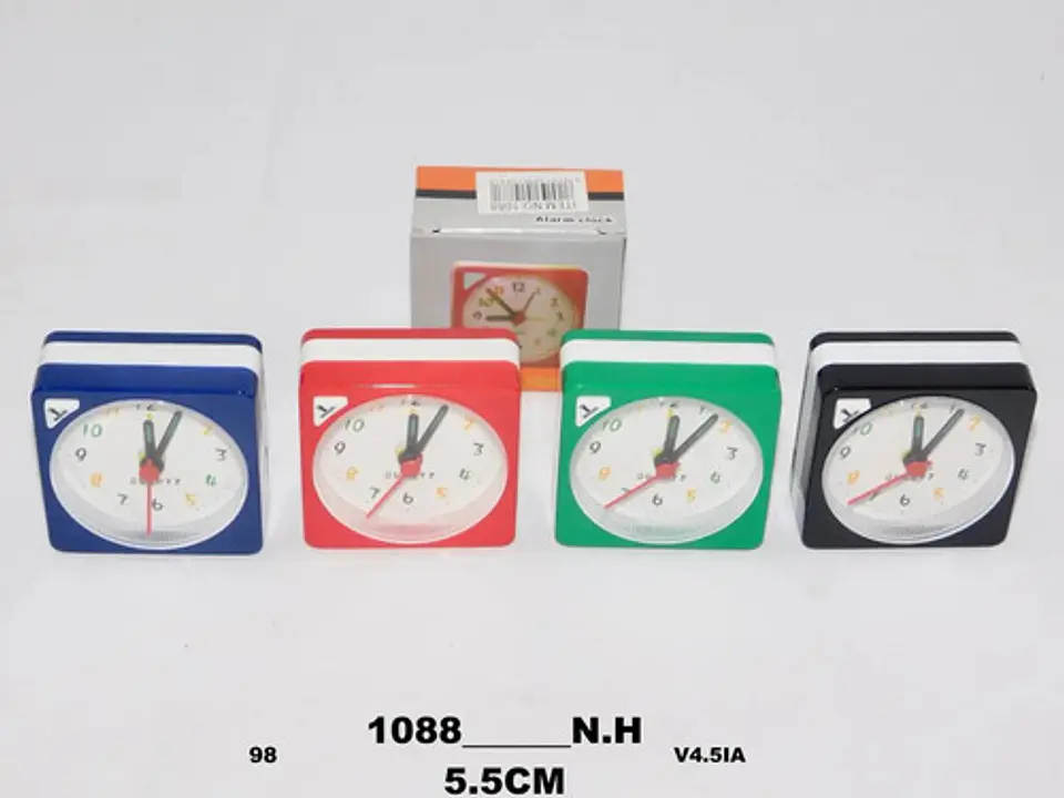 Reloj Despertador Alarma Travel Mickey Campana Hora Paseo  2