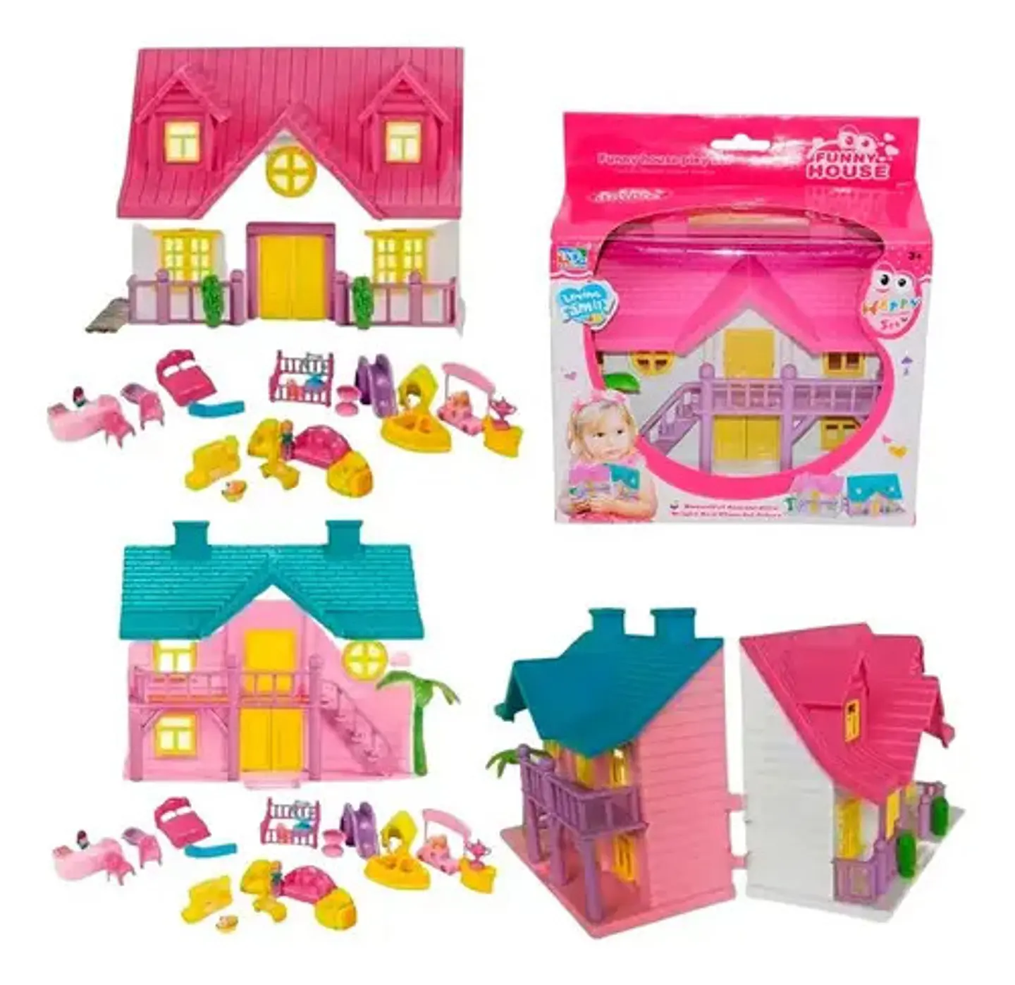 Casa De Muñecas Miniaturas Muñeca 8057 Juguete Niñas  1