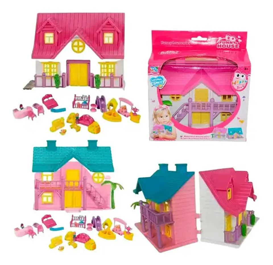 Casa De Muñecas Miniaturas Muñeca 8057 Juguete Niñas  1