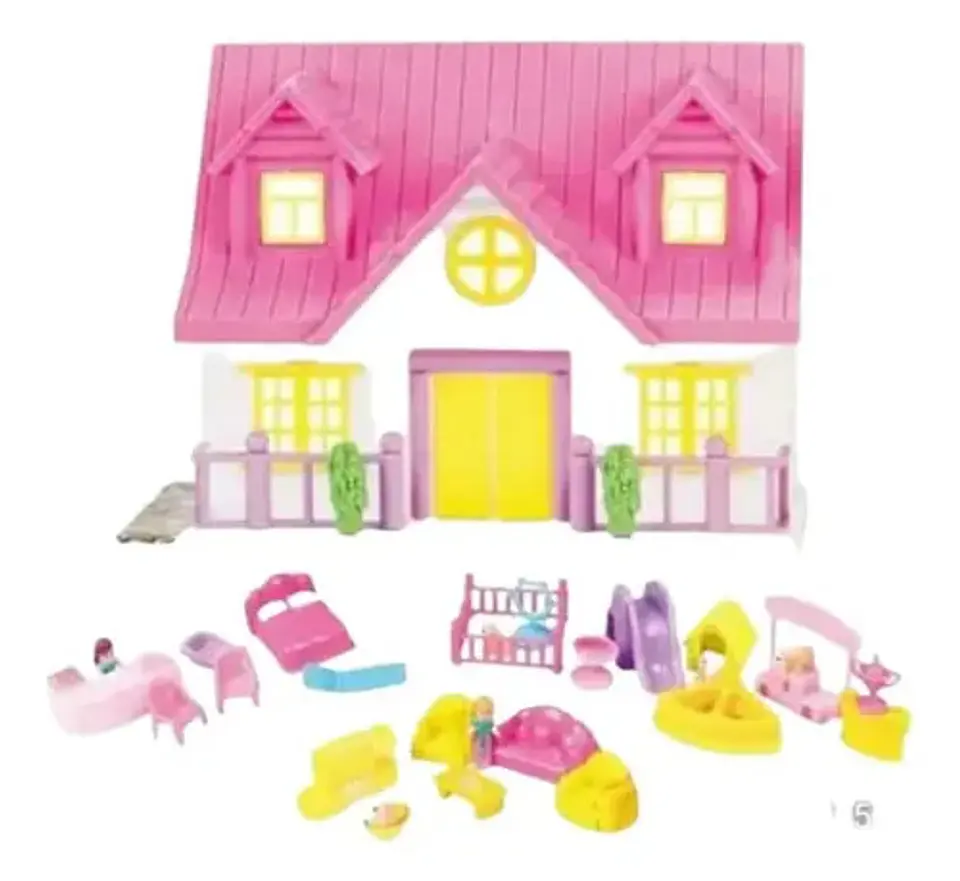 Casa De Muñecas Miniaturas Muñeca 8057 Juguete Niñas  4
