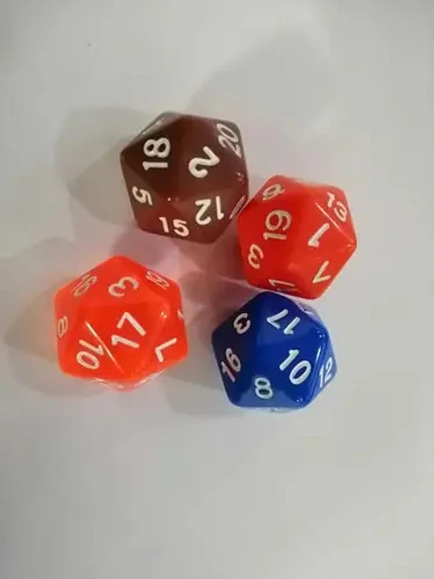 Dados Dado 20 Caras 6 Und Juego Rol Mesa Poliédricos Parques
