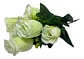 Ramo Rosa 6 Colores Vibrantes Flores Artificiales 34 Cm - Miniatura 3