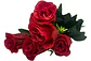 Ramo Rosa 6 Colores Vibrantes Flores Artificiales 34 Cm - Miniatura 4
