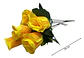 Ramo Rosa 6 Colores Vibrantes Flores Artificiales 34 Cm - Miniatura 7
