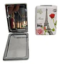 Espejo Accesorio De Belleza Mujer Metálico Torre Eiffel  - Miniatura 3