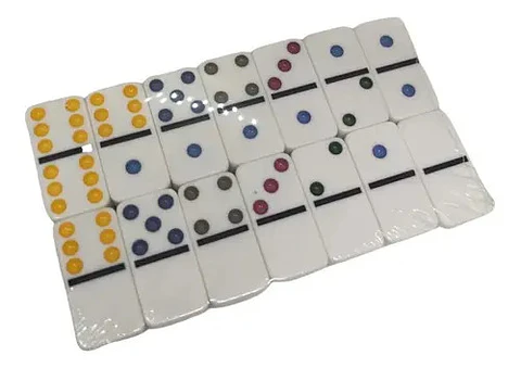 Domino Juego Mesa Caja Plástica Fichas Casino Cartas  4006