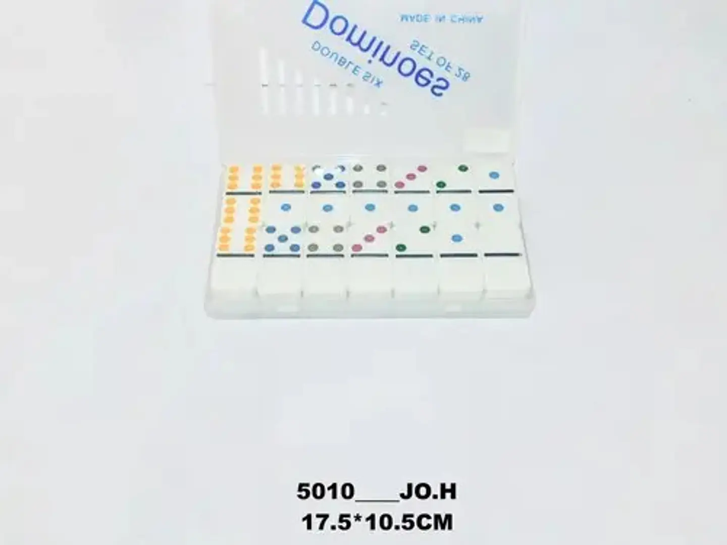Domino Juego Mesa Caja Plástica Fichas Casino Cartas  4006 3