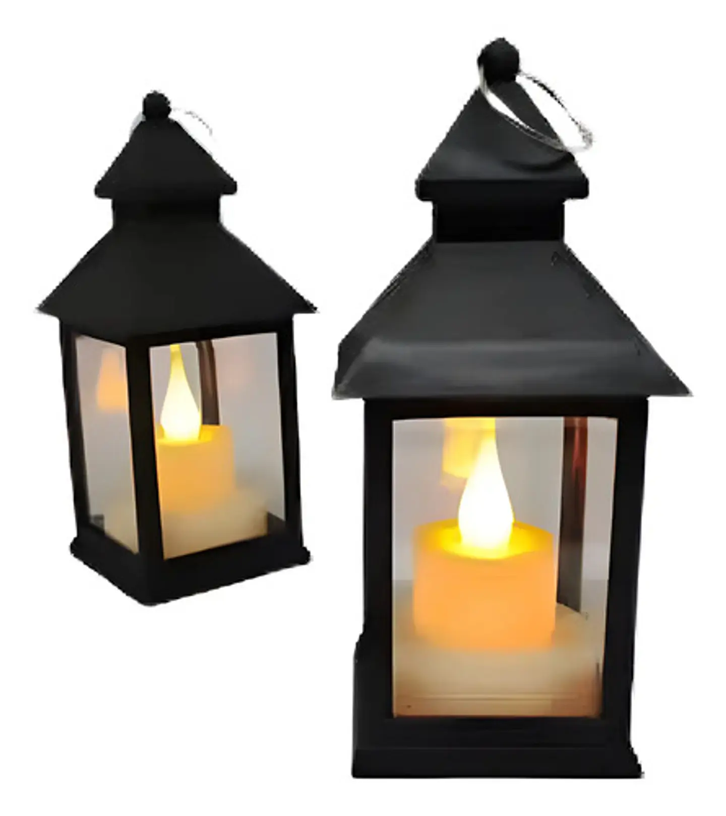 Farol Vela Eléctrica Led Luz X1 Und Faroles Lampara  Navidad 1