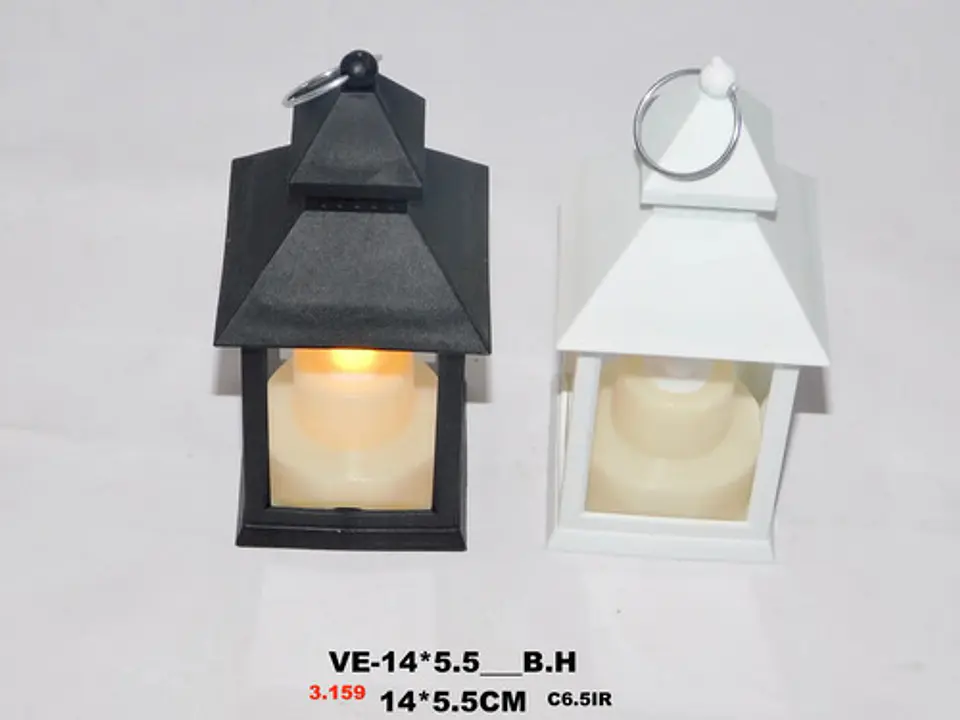 Farol Vela Eléctrica Led Luz X1 Und Faroles Lampara  Navidad 2