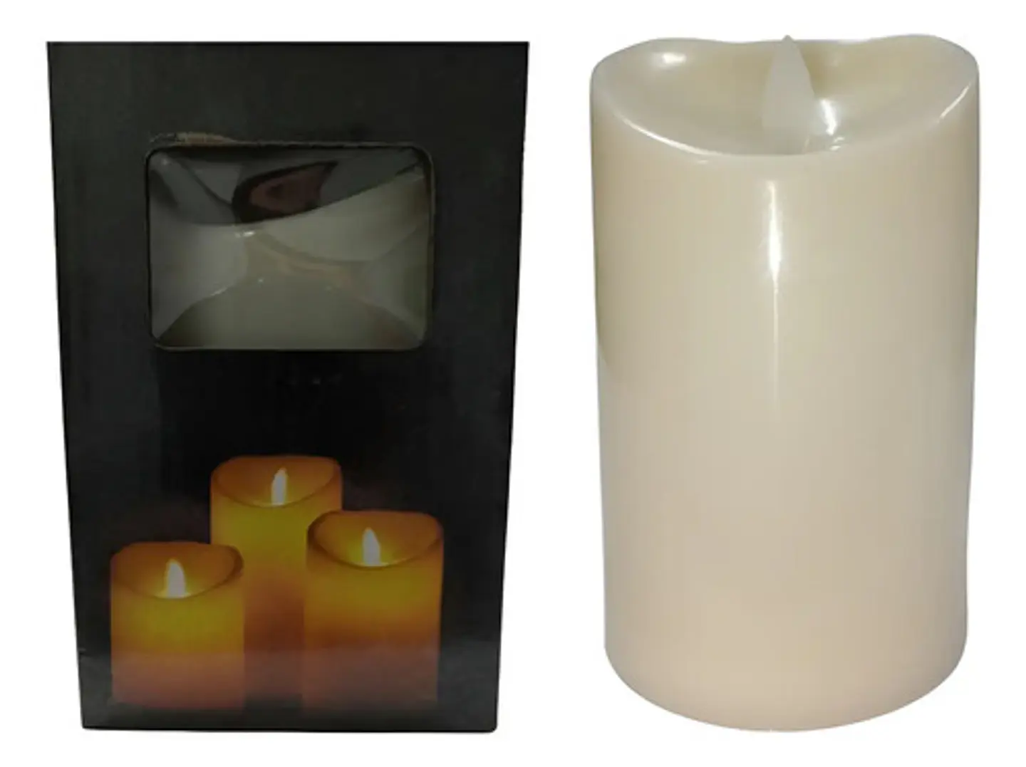 Vela Eléctrica Led Luz Decoración Lampara 12cm Linterna  1