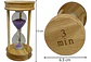Reloj Arena 3 Minutos Vidrio Temporizador Decoración Tiempo - Miniatura 7