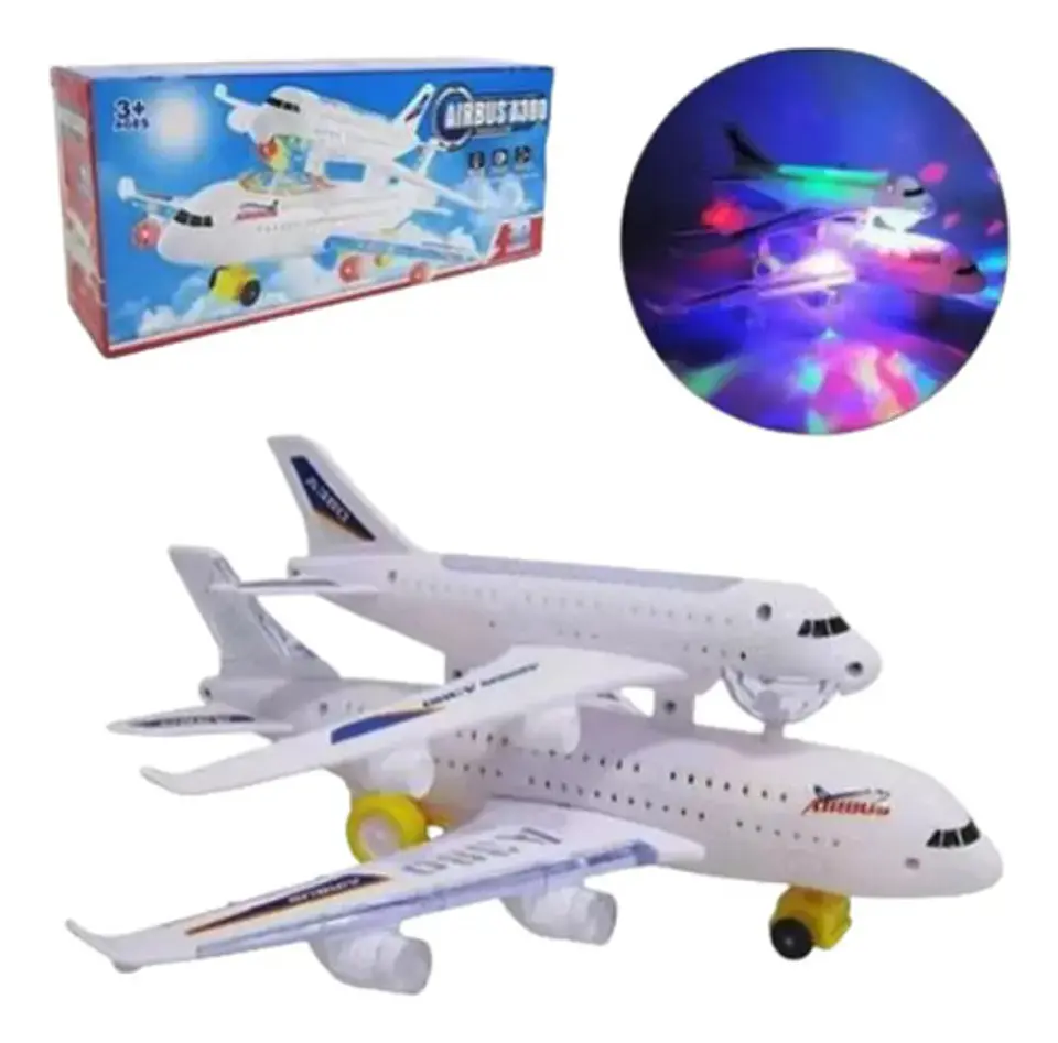 Transporte Avión Juguete Luces Sonido Movimiento Niños Bebe 1