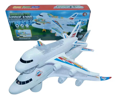 Transporte Avión Juguete Luces Sonido Movimiento Niños Bebe