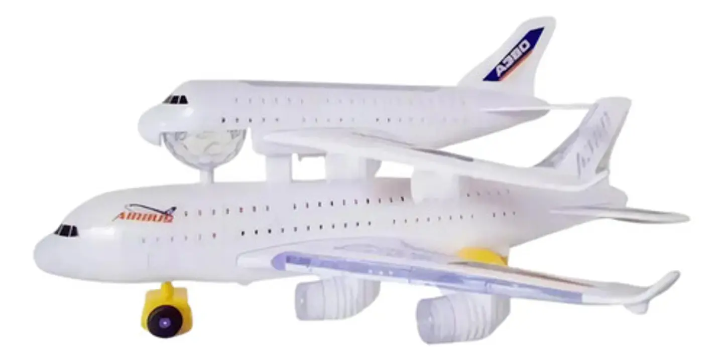 Transporte Avión Juguete Luces Sonido Movimiento Niños Bebe 3