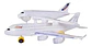 Transporte Avión Juguete Luces Sonido Movimiento Niños Bebe - Miniatura 3