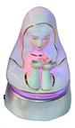 Porcelana Virgen María Rosa Mística Base Luz  - Miniatura 2