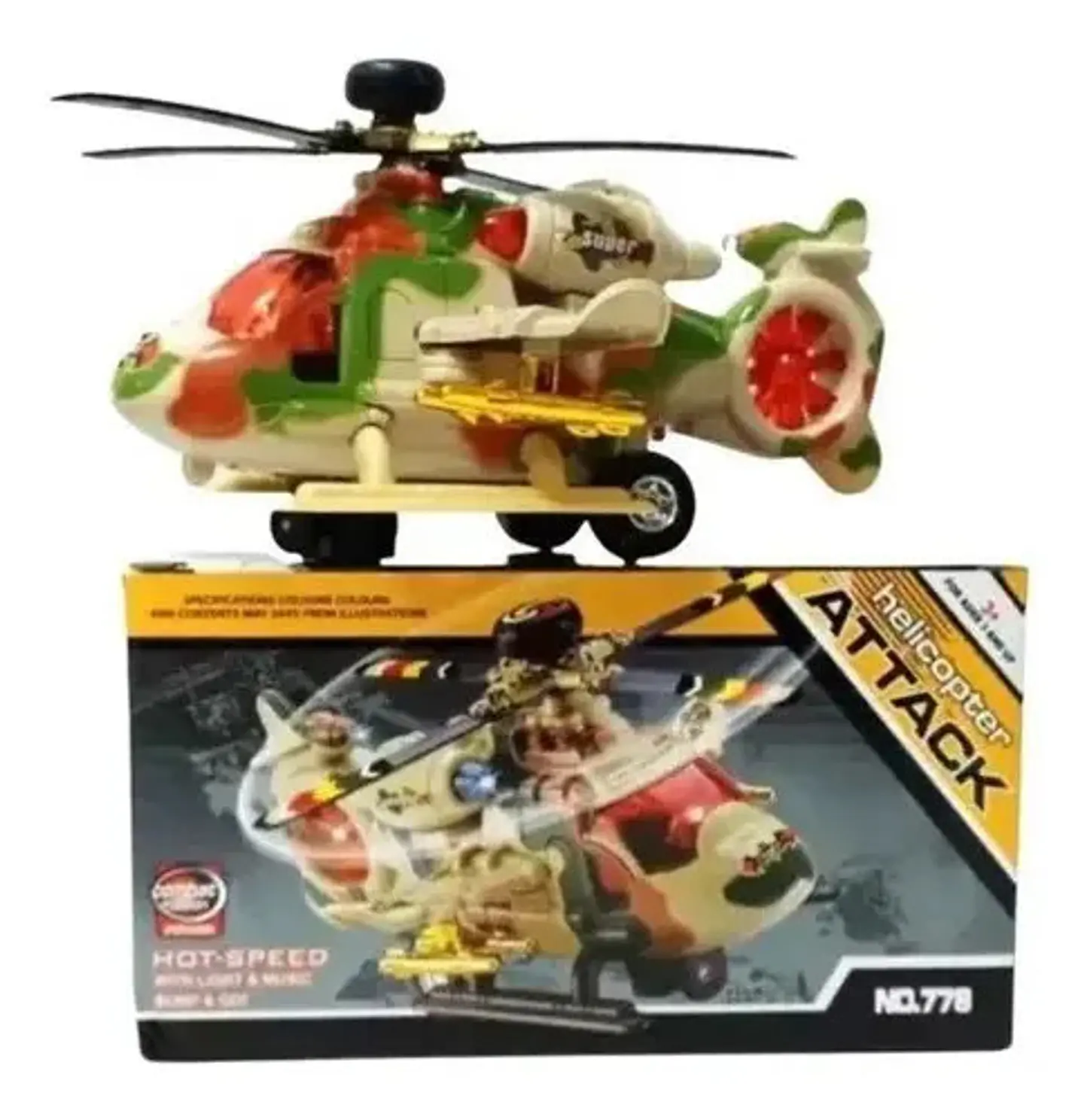 Helicóptero  Avión Juguete Con Luces Sonido Movimiento Niños 1