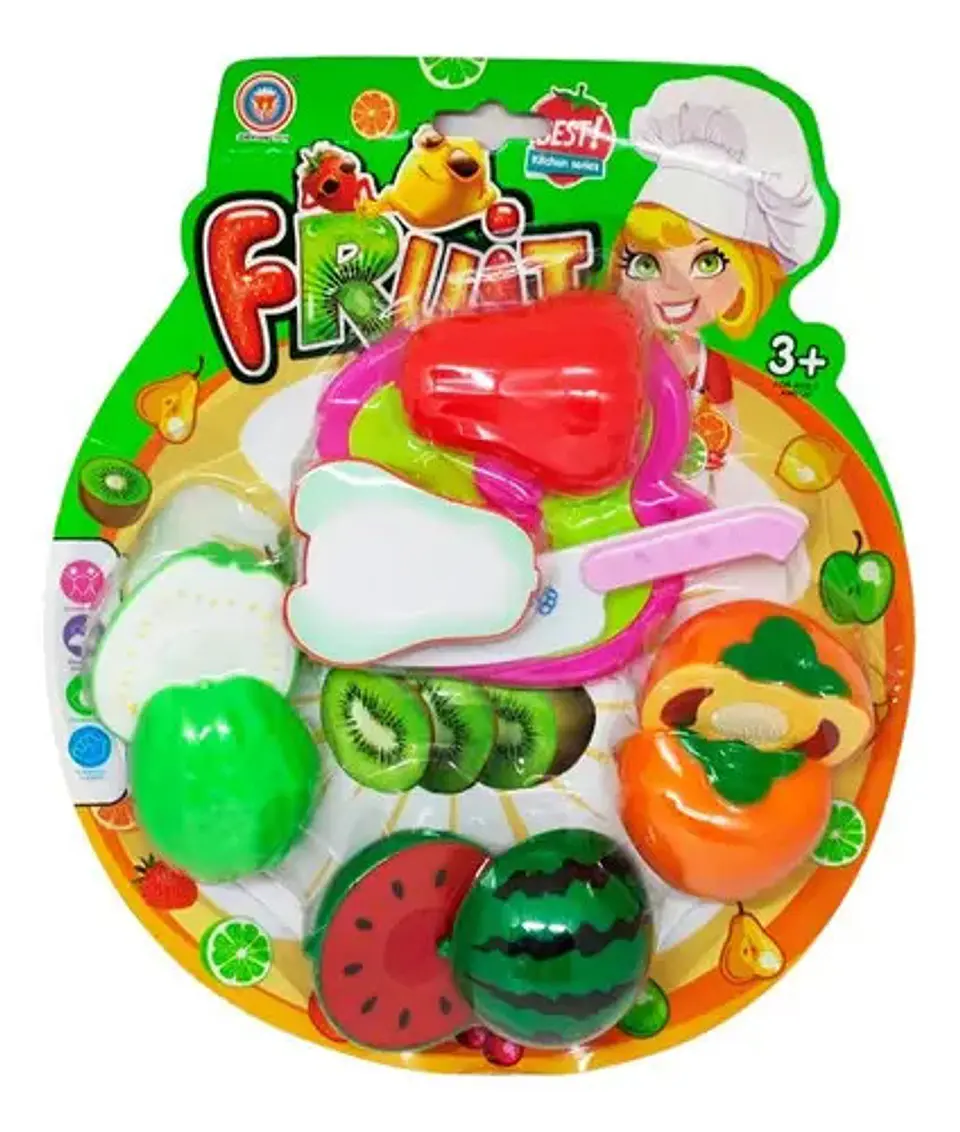 Frutas Juguete Juego Cocina Chef Niños Losa Verduras Didact 2