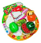 Frutas Juguete Juego Cocina Chef Niños Losa Verduras Didact - Miniatura 3