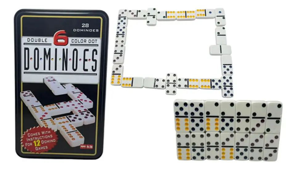 Dominó 28 Fichas Juego De Mesa Juego Estrategia Caja Fichas 1
