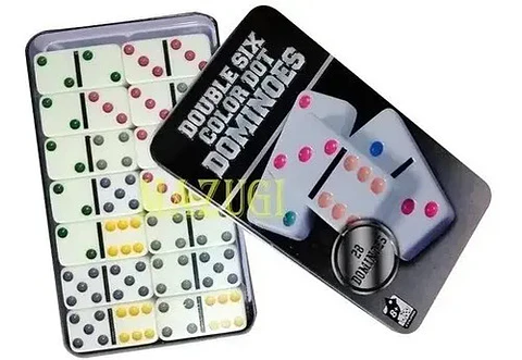 Dominó 28 Fichas Juego De Mesa Juego Estrategia Caja Fichas
