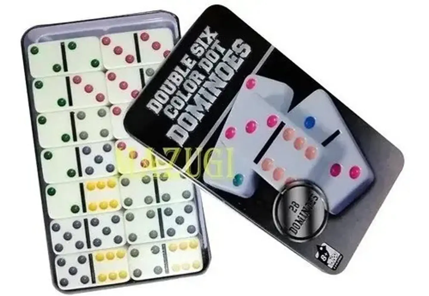 Dominó 28 Fichas Juego De Mesa Juego Estrategia Caja Fichas 2
