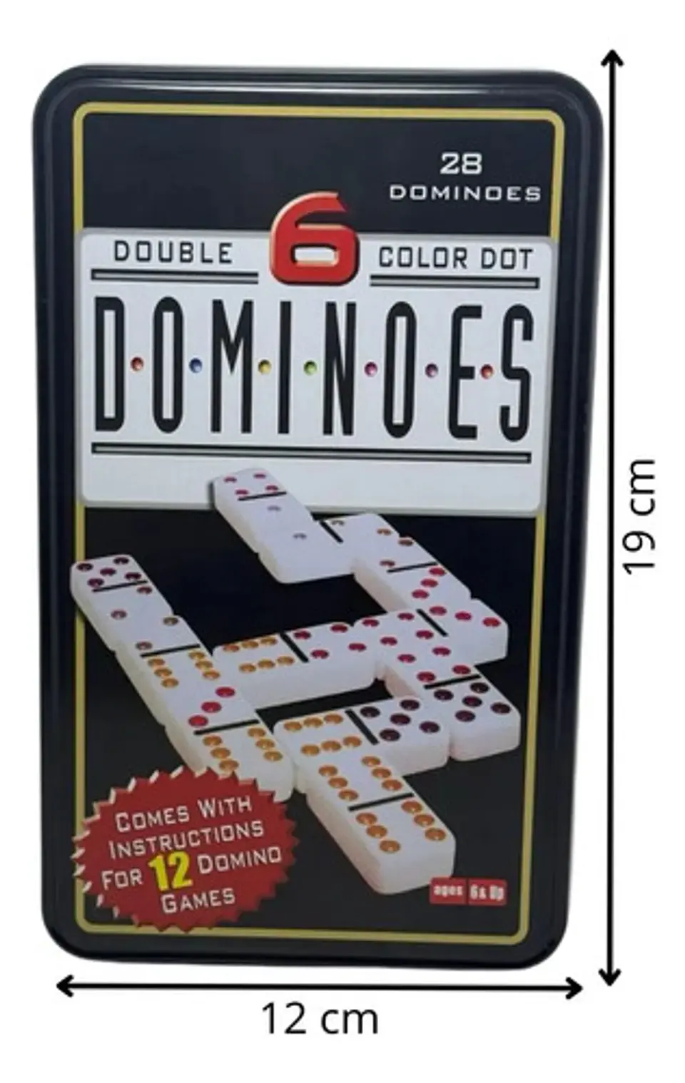 Dominó 28 Fichas Juego De Mesa Juego Estrategia Caja Fichas 3