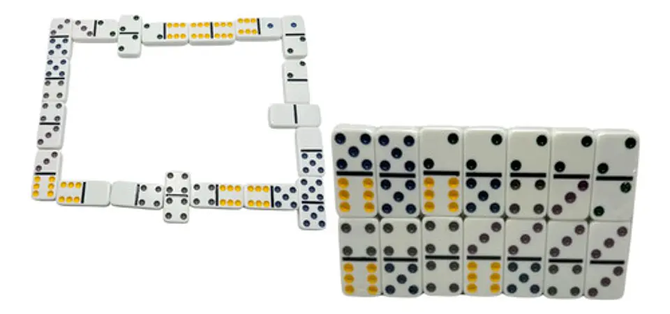 Dominó 28 Fichas Juego De Mesa Juego Estrategia Caja Fichas 5