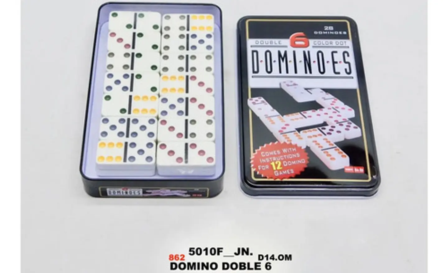 Dominó 28 Fichas Juego De Mesa Juego Estrategia Caja Fichas 7