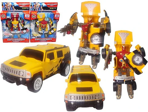Robot Transforme Carro Movimiento Juguete Figura Articulada 