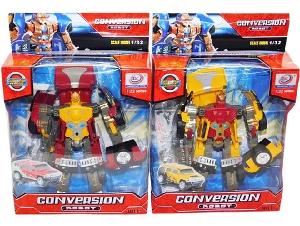 Robot Transforme Carro Movimiento Juguete Figura Articulada  6