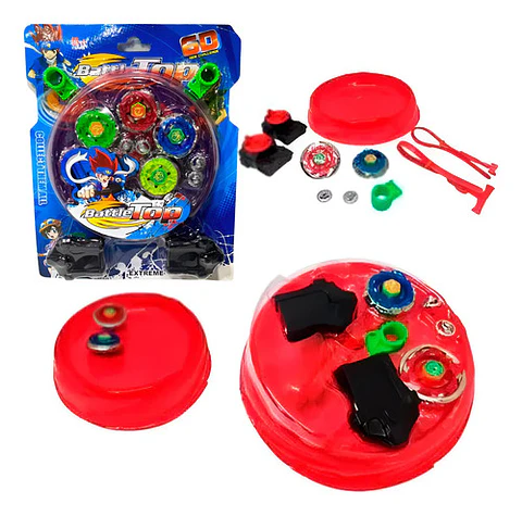 Estadio De Batalla Beyblade Generico +dos Beyblade Juguete 