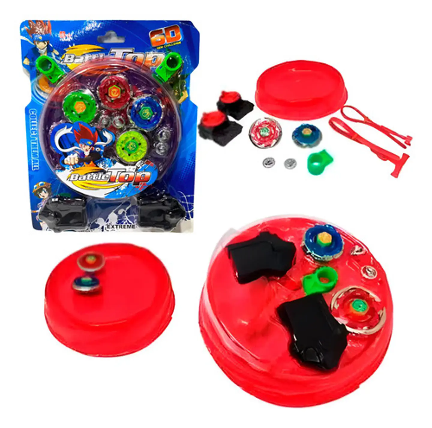 Estadio De Batalla Beyblade Generico +dos Beyblade Juguete  1