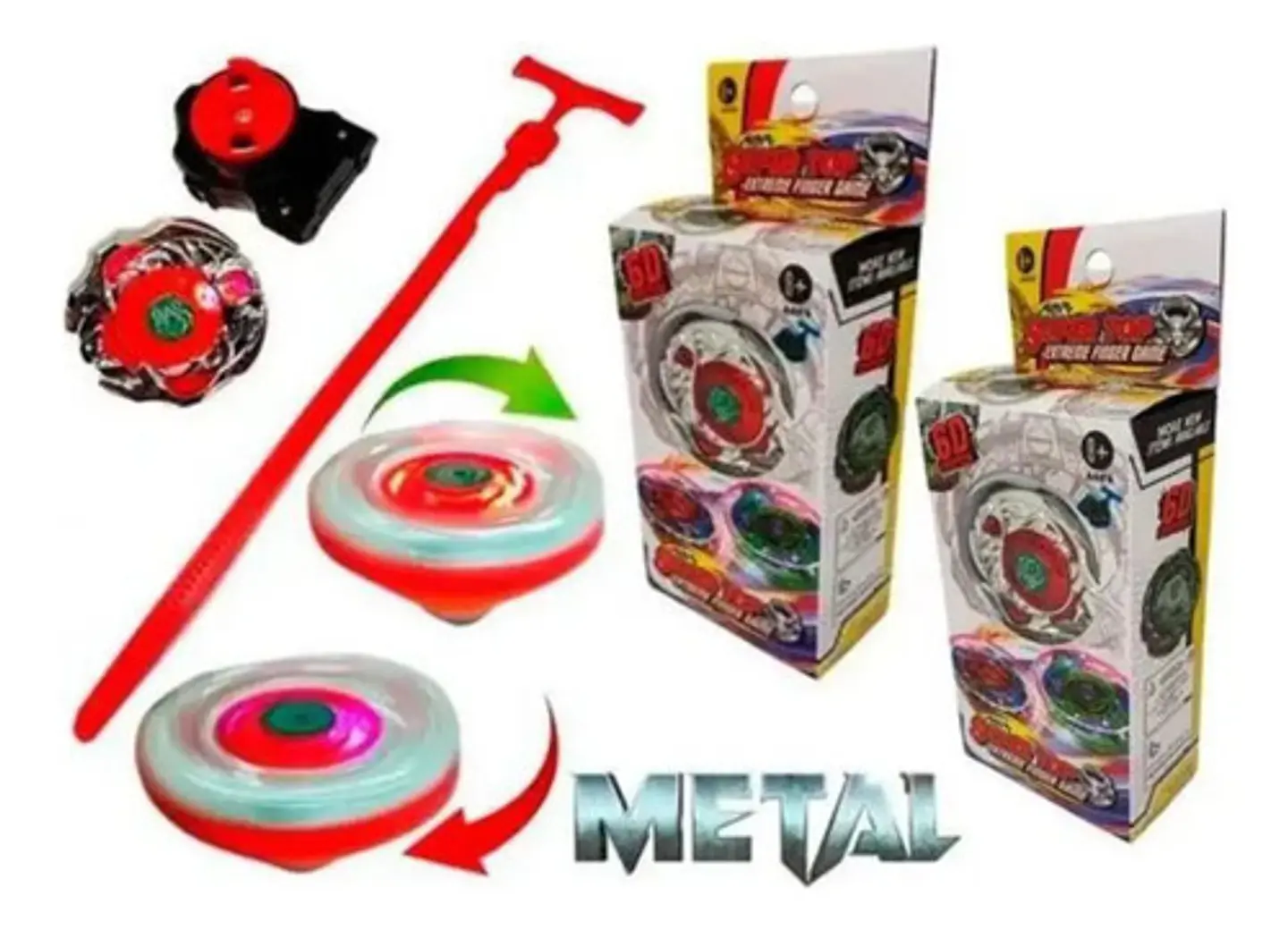 Beyblade Generico Beyblade Batalla Juguete Luces Estadio X2  2
