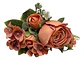 Matas Rosas Flores Artificiales Decoración Plantas 119-87 - Miniatura 6