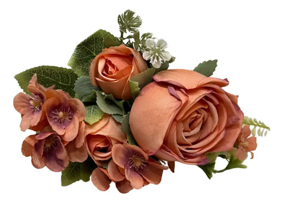 Matas Rosas Flores Artificiales Decoración Plantas 119-87 6