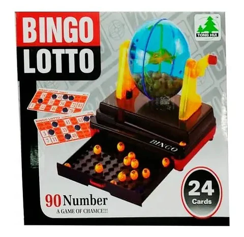 Bingo Lotto Juego Mesa Juguete 24 Cartas 90 Números Balot 
