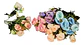 Rosas Flores Artificiales Decoración Matas Enredadera Flor   - Miniatura 1