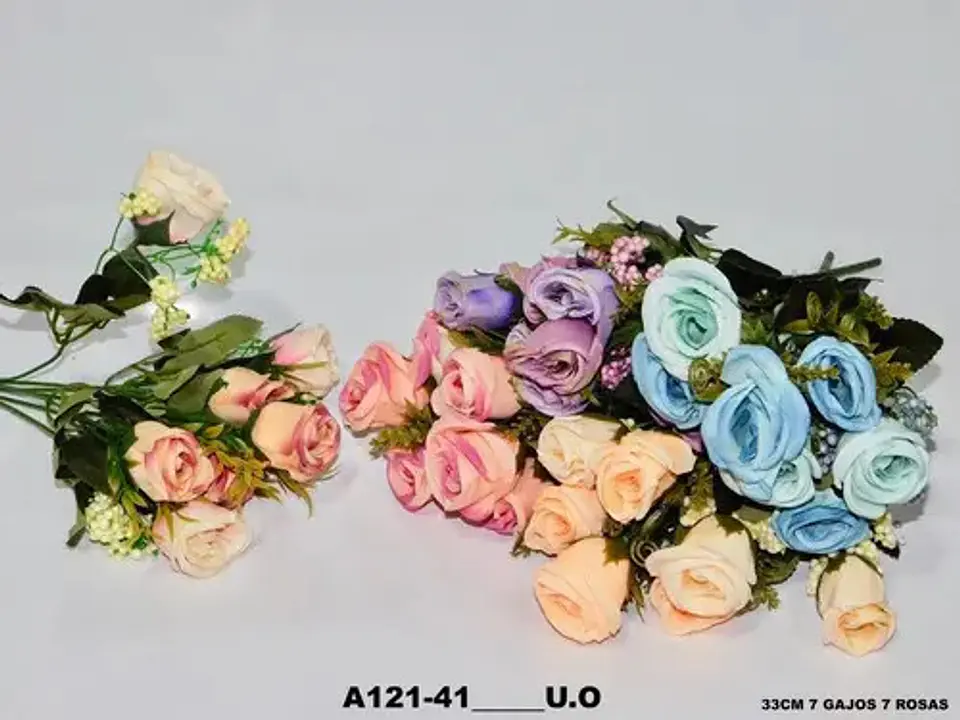Rosas Flores Artificiales Decoración Matas Enredadera Flor   2