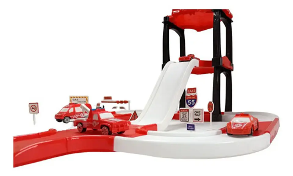 Pista Cars + 4  Carros Juguete Niños Regalo Niños Navidad    4