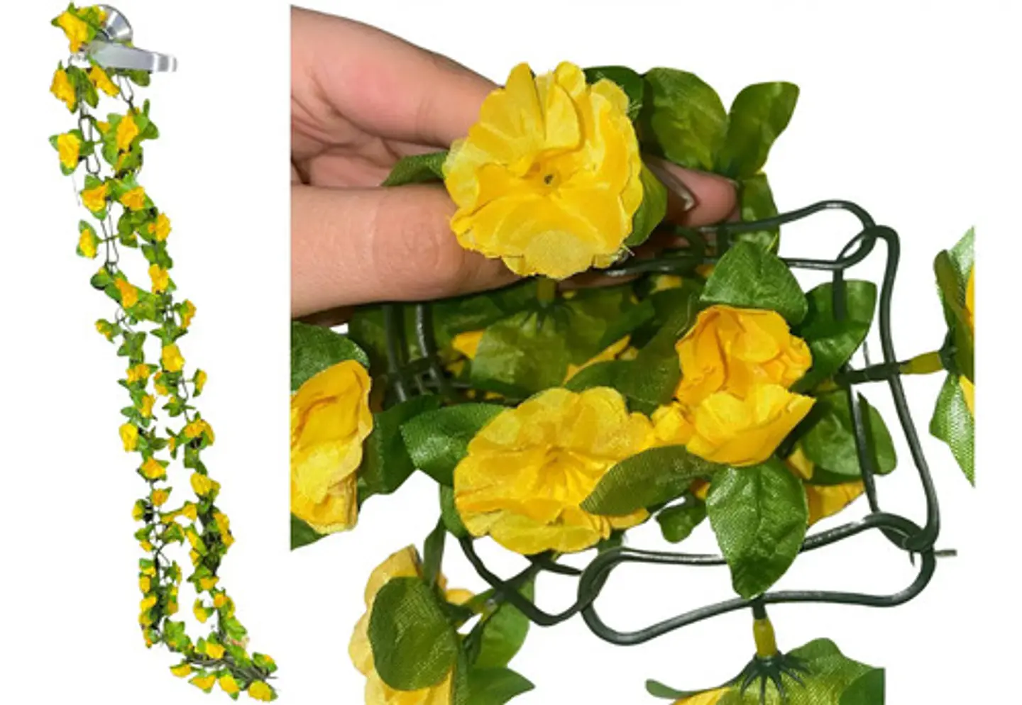 Enredadera 1 Paquete 218  Cm Hoja Mata Flores Rosas 119-76  4