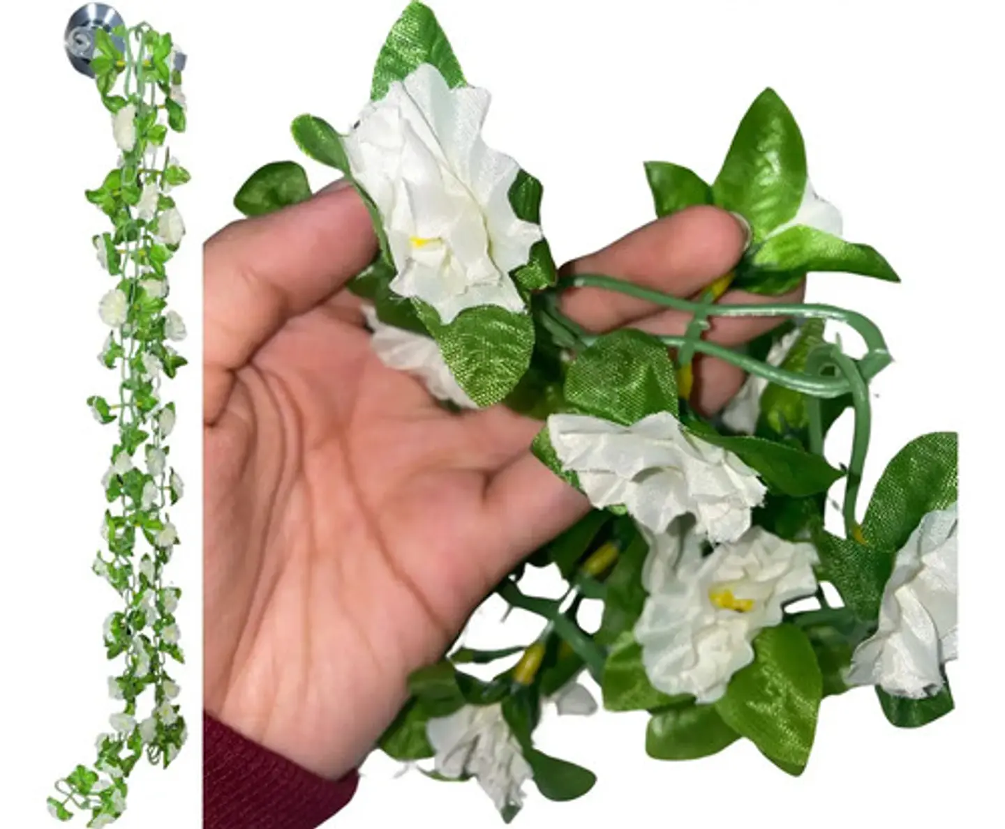 Enredadera 1 Paquete 218  Cm Hoja Mata Flores Rosas 119-76  5