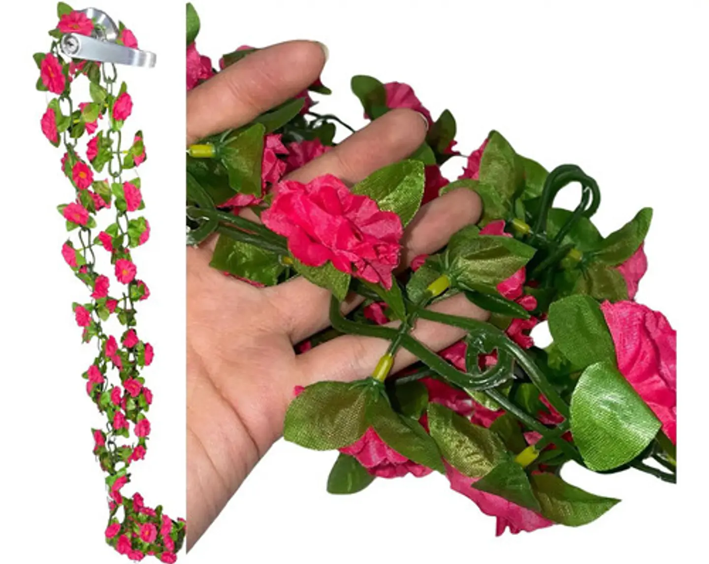 Enredadera 1 Paquete 218  Cm Hoja Mata Flores Rosas 119-76  6