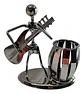 Mazugi Porta Esferos Musico Metal Plateado 1 Compartimento - Miniatura 5