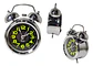  Alarma Reloj Despertador Mesa Plateado Campana Ref 670b - Miniatura 1